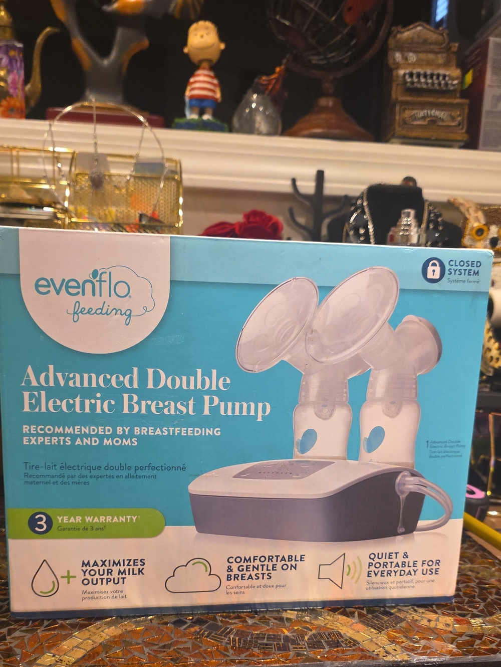 Evenflo Advanced Double Electric Breast Pump - Blue/White